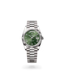Rolex Day-Date Silver / Green