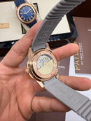 Patek Philippe Aquanaut - Cinza / Rosé - Mostrador Branco