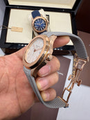 Patek Philippe Aquanaut - Cinza / Rosé - Mostrador Branco