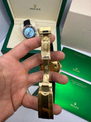Rolex Daytona / Gold Azul-Turquesa