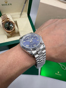 Rolex Day-Date Silver / Blue