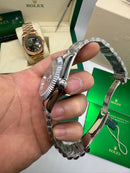 Rolex Day-Date Silver / Blue