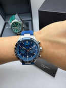 TAG Heuer Carrera – Cronógrafo Azul Borracha Azul
