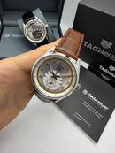 TAG Heuer Carrera – Heuer 02 Rose Gold Couro Laranja